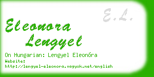 eleonora lengyel business card